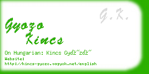 gyozo kincs business card